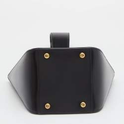 Pre Owned Cartier Black Leather Panthere Bucket Bag