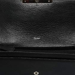 Pre Owned Cartier Black Leather Love Continental Wallet