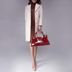 مملوكة مسبقًا Cartier Dark Burgundy Patent Leather Small Marcello De Cartier Bag