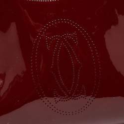 مملوكة مسبقًا Cartier Dark Burgundy Patent Leather Small Marcello De Cartier Bag