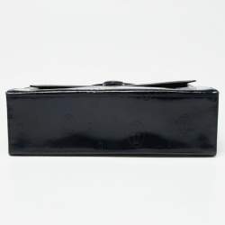 Pre Owned Cartier Navy Blue Patent Leather Happy Birthday Top Handle Bag