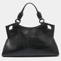 Cartier Black Leather Marcello de Cartier Bag