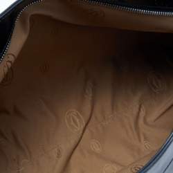 Pre Owned Cartier Black Patent Leather Large Marcello de Cartier Bag