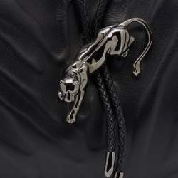 مملوكة مسبقًا Cartier Black Leather Small Panthere de Cartier Bag