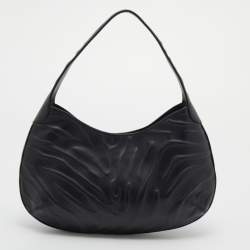 مملوكة مسبقًا Cartier Black Leather Small Panthere de Cartier Bag