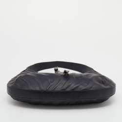 مملوكة مسبقًا Cartier Black Leather Small Panthere de Cartier Bag