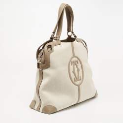 مملوكة مسبقًا  حقيبة كارتييه مارسيلو دو كارتييه جلد وكانفاس بيج