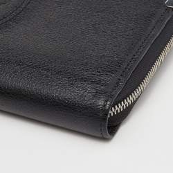 Pre Owned محفظة  بسحاب مستدير كارتييه مارسيلودي كارتييه إنترناشونال جلد أسود  