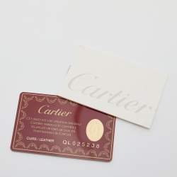 Pre Owned Cartier Black Patent Leather Panthere Art Deco Clutch
