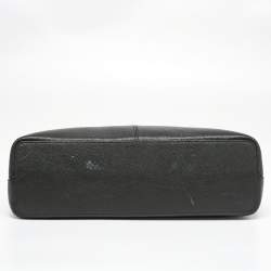 Cartier Black Python And Leather Classic Feminine Line Top Handle Bag