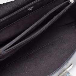 Cartier Black Python And Leather Classic Feminine Line Top Handle Bag