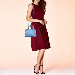 Pre Owned Cartier Lavender Leather Mini Limited Edition C de Cartier Satchel