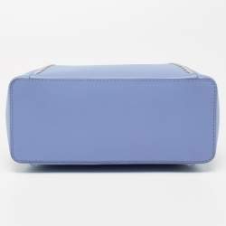 Pre Owned Cartier Lavender Leather Mini Limited Edition C de Cartier Satchel