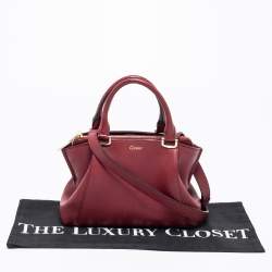 مملوكة مسبقًا Cartier Red Leather Mini C De Cartier Satchel