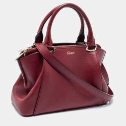 مملوكة مسبقًا Cartier Red Leather Mini C De Cartier Satchel