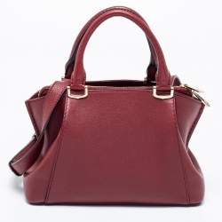 مملوكة مسبقًا Cartier Red Leather Mini C De Cartier Satchel
