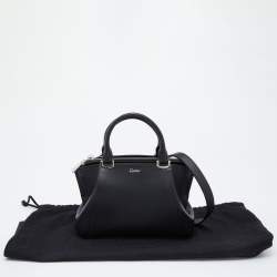 مملوكة مسبقًا Cartier Black Leather Mini C de Cartier Satchel