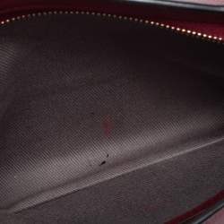 Pre Owned Cartier Burgundy Leather C De Cartier Clutch