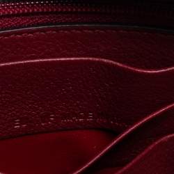 Pre Owned Cartier Burgundy Leather C De Cartier Clutch