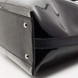 Pre Owned Cartier Black Patent Leather Marcello de Cartier Bag