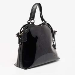 Pre Owned Cartier Black Patent Leather Marcello de Cartier Bag