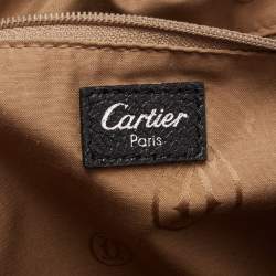 Pre Owned Cartier Black Patent Leather Marcello de Cartier Bag