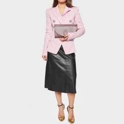 Cartier Burgundy Leather Vintage Les Must de Cartier Clutch