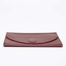 Cartier Burgundy Leather Vintage Les Must de Cartier Clutch