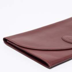 Cartier Burgundy Leather Vintage Les Must de Cartier Clutch