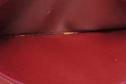 Cartier Burgundy Leather Vintage Les Must de Cartier Clutch