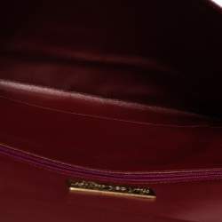 Pre Owned Cartier Burgundy Leather Vintage Les Must de Cartier Clutch