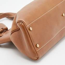 Pre Owned Cartier Brown Leather Medium Marcello de Cartier Bag