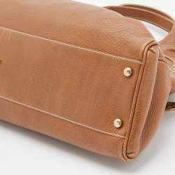 Pre Owned Cartier Brown Leather Medium Marcello de Cartier Bag