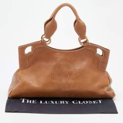 Pre Owned Cartier Brown Leather Medium Marcello de Cartier Bag