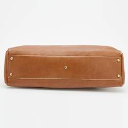 Pre Owned Cartier Brown Leather Medium Marcello de Cartier Bag