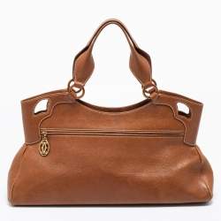 Cartier Brown Leather Marcello De Cartier Shoulder Bag