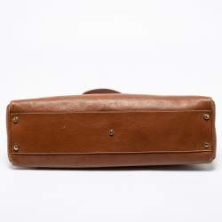 Cartier Brown Leather Marcello De Cartier Shoulder Bag