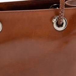 Pre Owned Cartier Brown Leather Tote