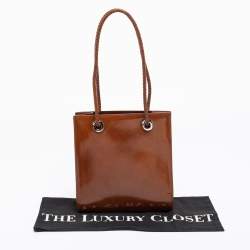 Pre Owned Cartier Brown Leather Tote