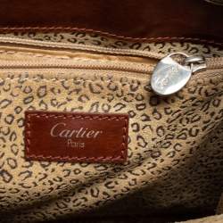 Pre Owned Cartier Brown Leather Tote
