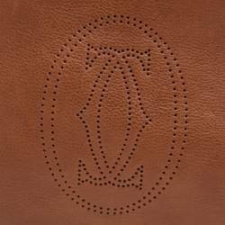 Cartier Brown Leather Medium Marcello de Cartier Bag