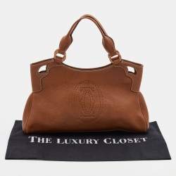 Cartier Brown Leather Medium Marcello de Cartier Bag
