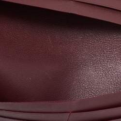 Pre Owned Cartier Black/Red Leather Must de Cartier Continental Wallet 