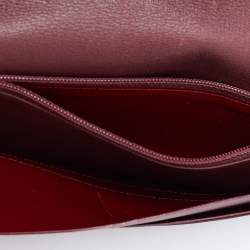 Pre Owned Cartier Black/Red Leather Must de Cartier Continental Wallet 