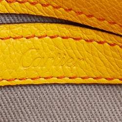 مملوكة مسبقًا حقيبة ميني  ساتشل كارتييه سي دو كارتييه جلد أصفر