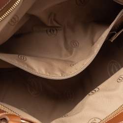 Pre Owned Cartier Brown Leather Marcello de Cartier Tote
