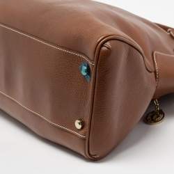 Pre Owned Cartier Brown Leather Marcello de Cartier Tote