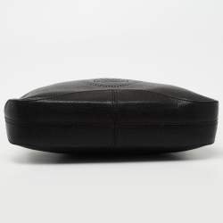 Cartier Black Leather Marcello De Cartier Foldover Clutch