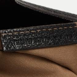 Cartier Black Leather Marcello De Cartier Foldover Clutch