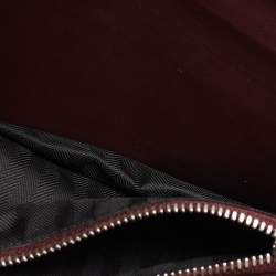 Pre Owned Cartier Burgundy Leather Pasha De Cartier Continental Wallet